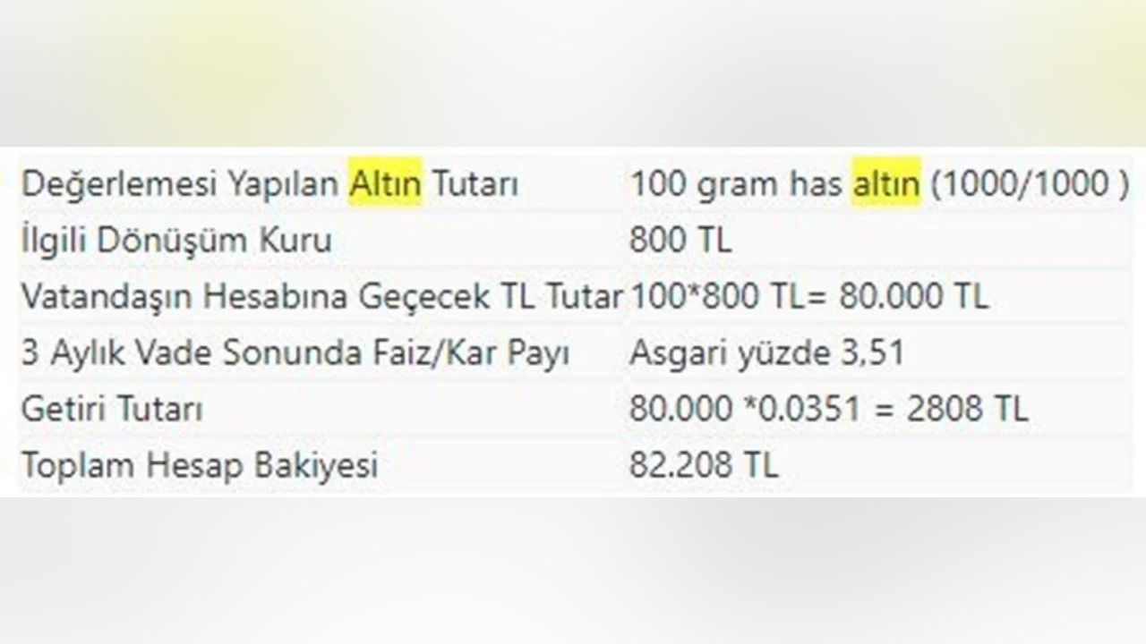 'Altın Tasarruf Sistemi' nasıl işleyecek? 13 adımda cevapları